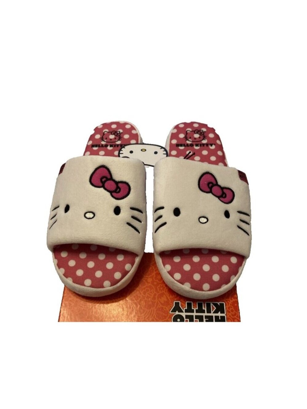 Sanrio Hello Kitty SLIPPERS WOMENS SIZE M 6/7 NEW White Pink